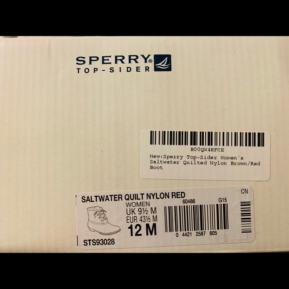 SOLD🤑 EUC Sperry Saltwater Red Quilted Duckboot - Picture 4 of 4